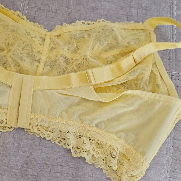 NWT Hips and Curves Bralette Full Cover in Primrose Yellow Large - Picture 8 of 8